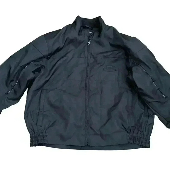 Mens Teknic Motorcycle Jacket Black Armored Size XL Waterproof - Picture 1 of 11